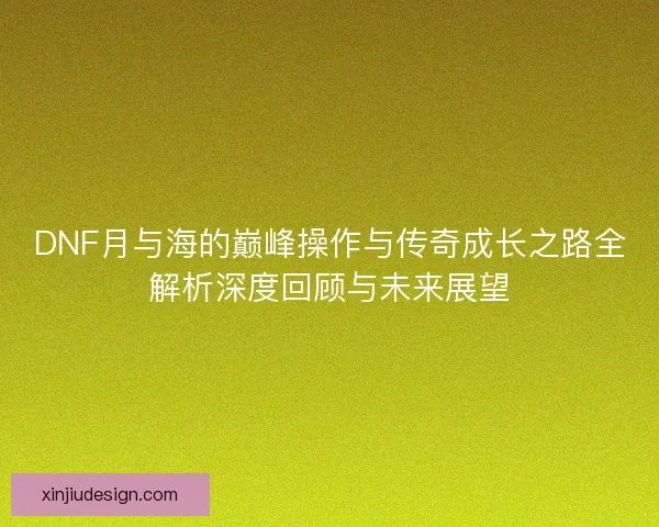 DNF月与海的巅峰操作与传奇成长之路全解析深度回顾与未来展望